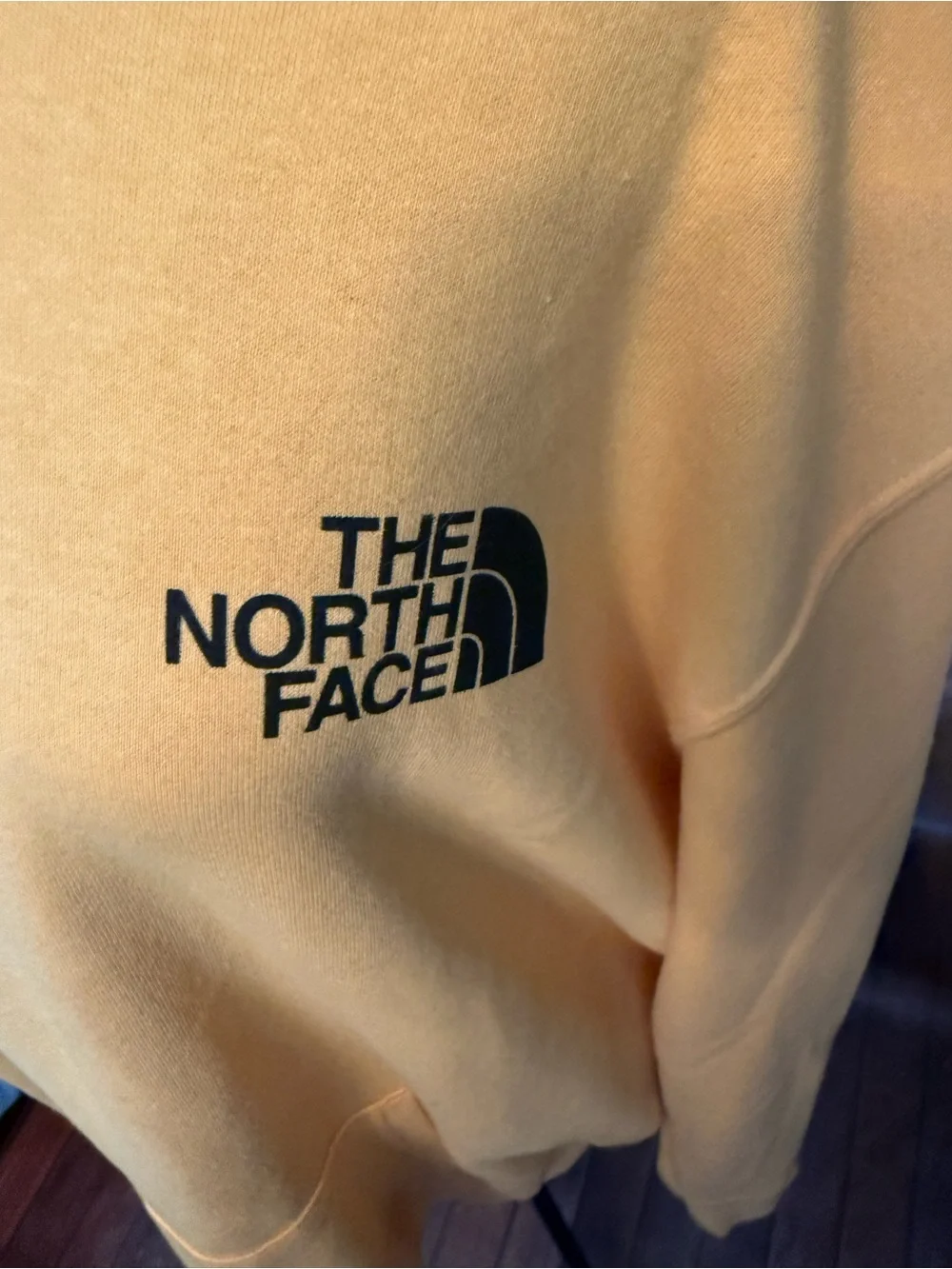 The North Face Yellow Hoodie Sweatshirt